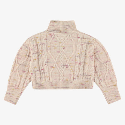 Cable Sweater - Pink