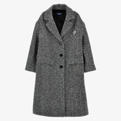 Chevron Coat - Black