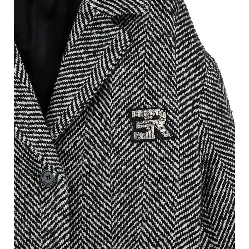 Chevron Coat - Black
