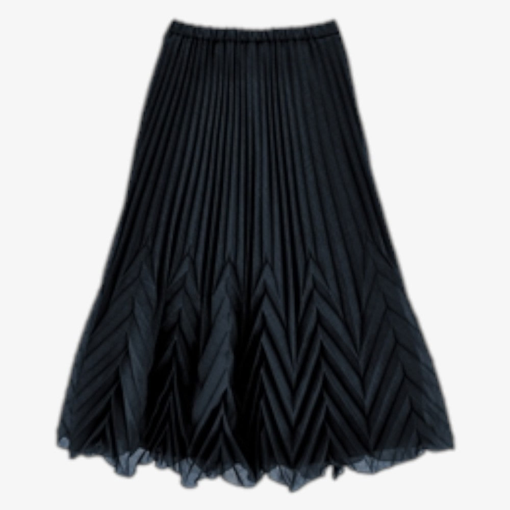 Pleat Skirt - Black