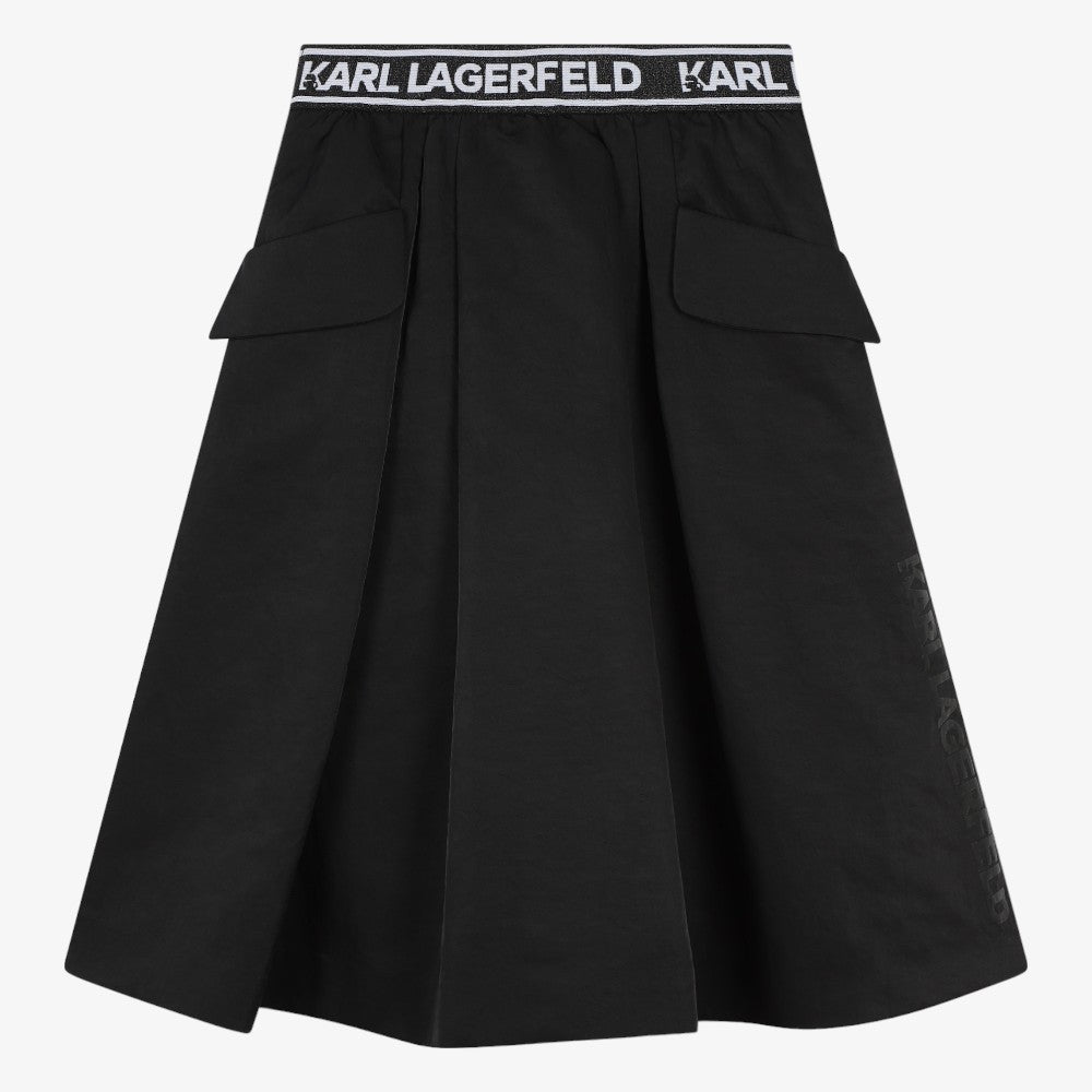 Side Pocket Skirt - Black