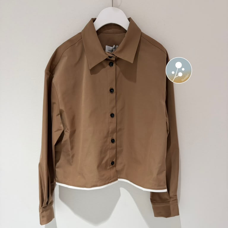 Crop Shirt - Camel