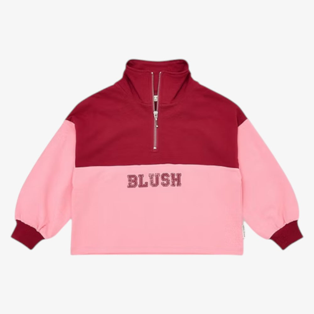 Zipper Sweater - Blush