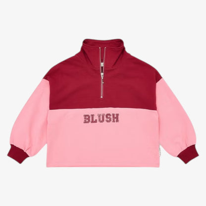 Zipper Sweater - Blush