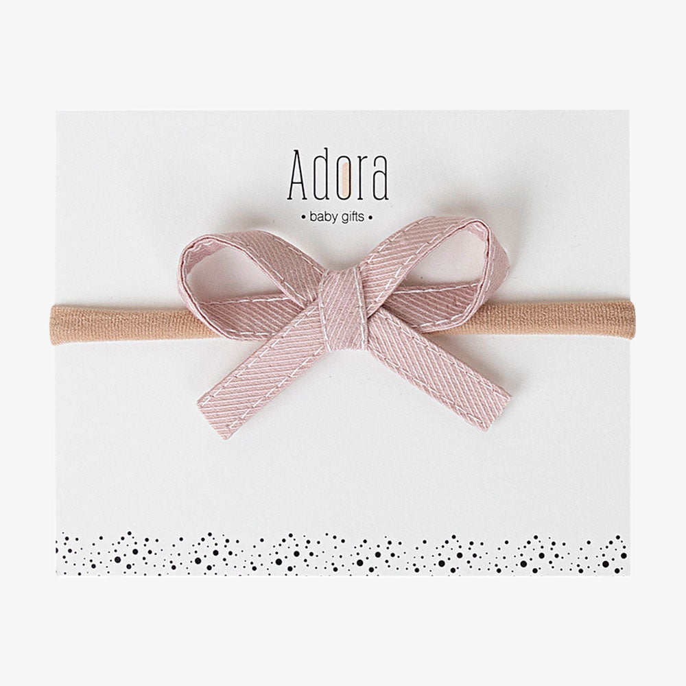 Adora Ribbon Bow Mini Headband - Blossom