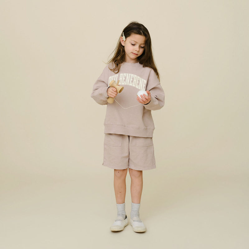 Oui Varsity Sweatshirt - Grayish Pink