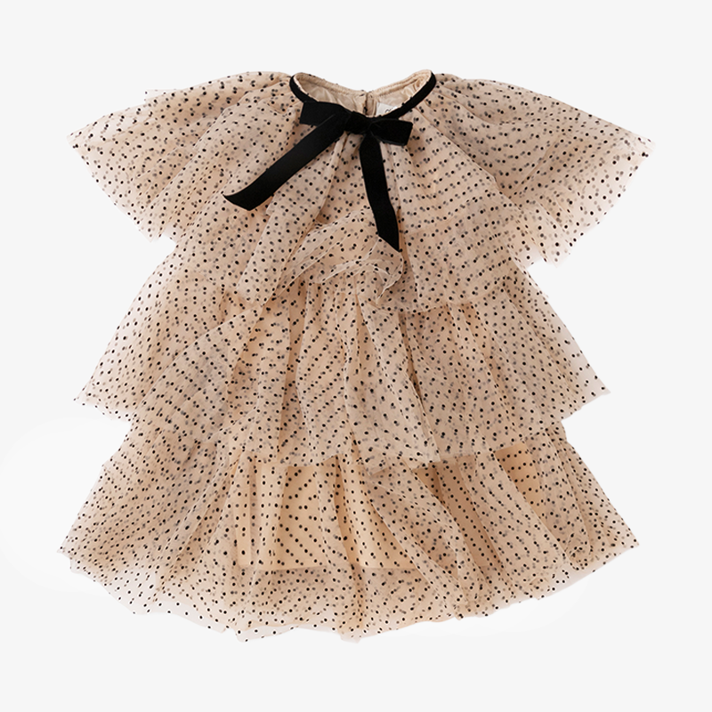 Astrea Tulle Dress - Beige