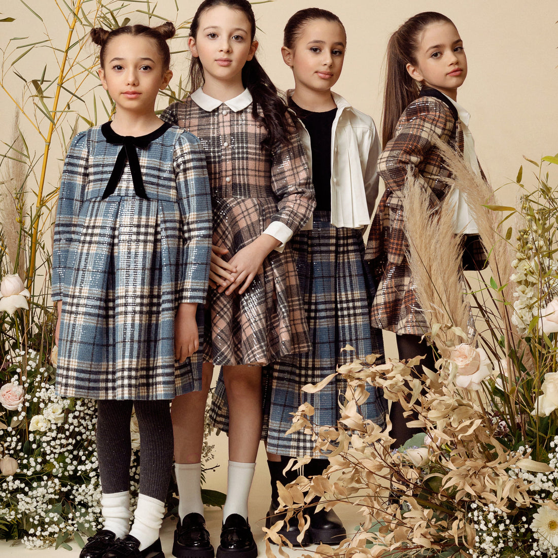 Giacinto Tartan Skirt - Blue