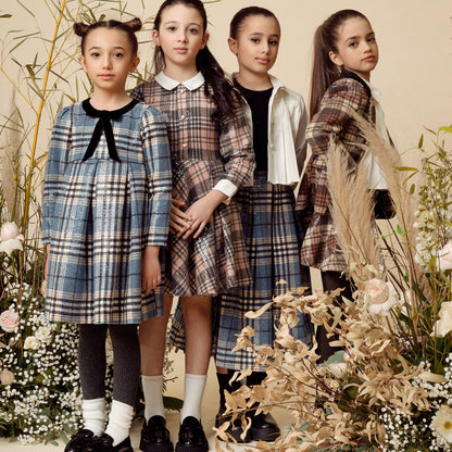 Giacinto Tartan Skirt - Blue