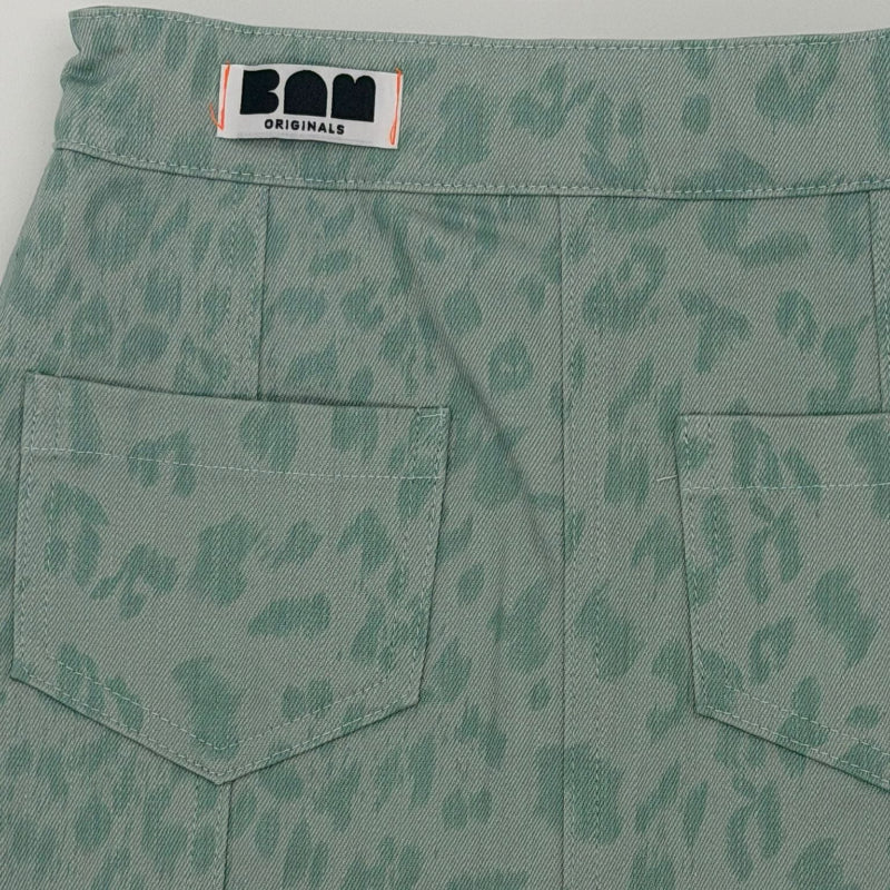 Leopard Skirt - Mint