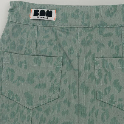 Leopard Skirt - Mint