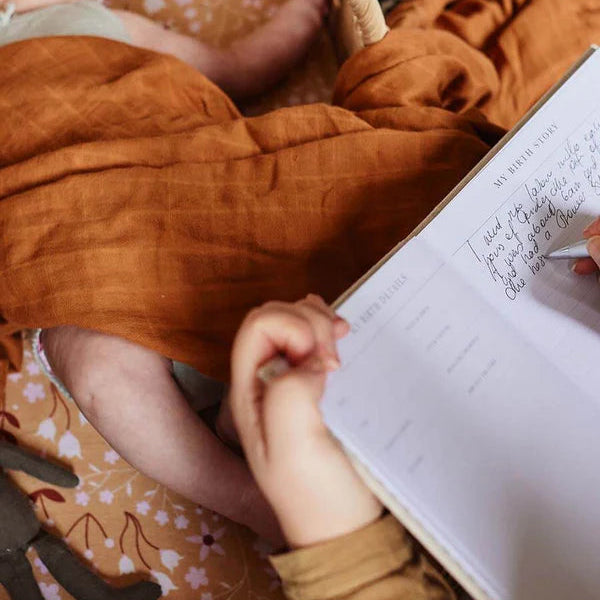 Birth To Five Years Baby Journal - Oatmeal