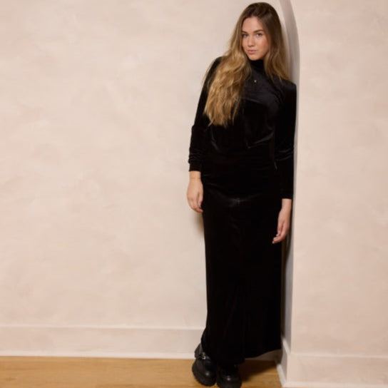 Luxe Velour Set - Black