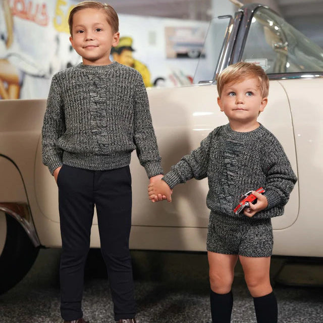 Blaise Cable Sweater - Teal