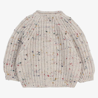 Knit Button Cardigan - Pearl Grey