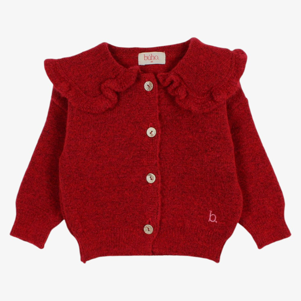Cardigan And Pants - Cherry