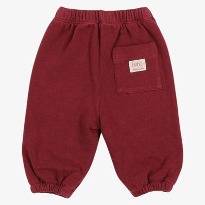 Fleece Joggers - Pomegranate
