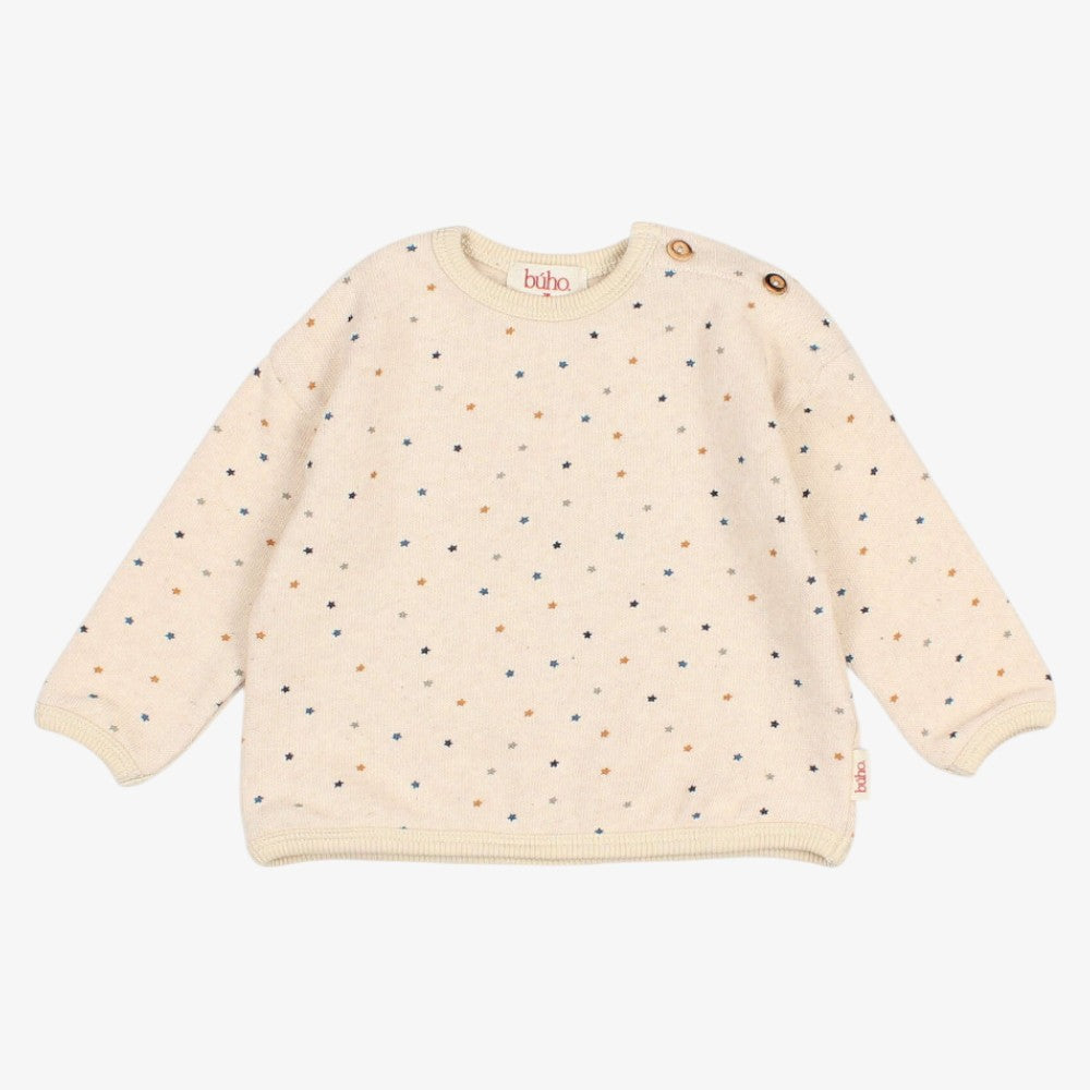 Star Sweatshirt And Leggings - Natural
