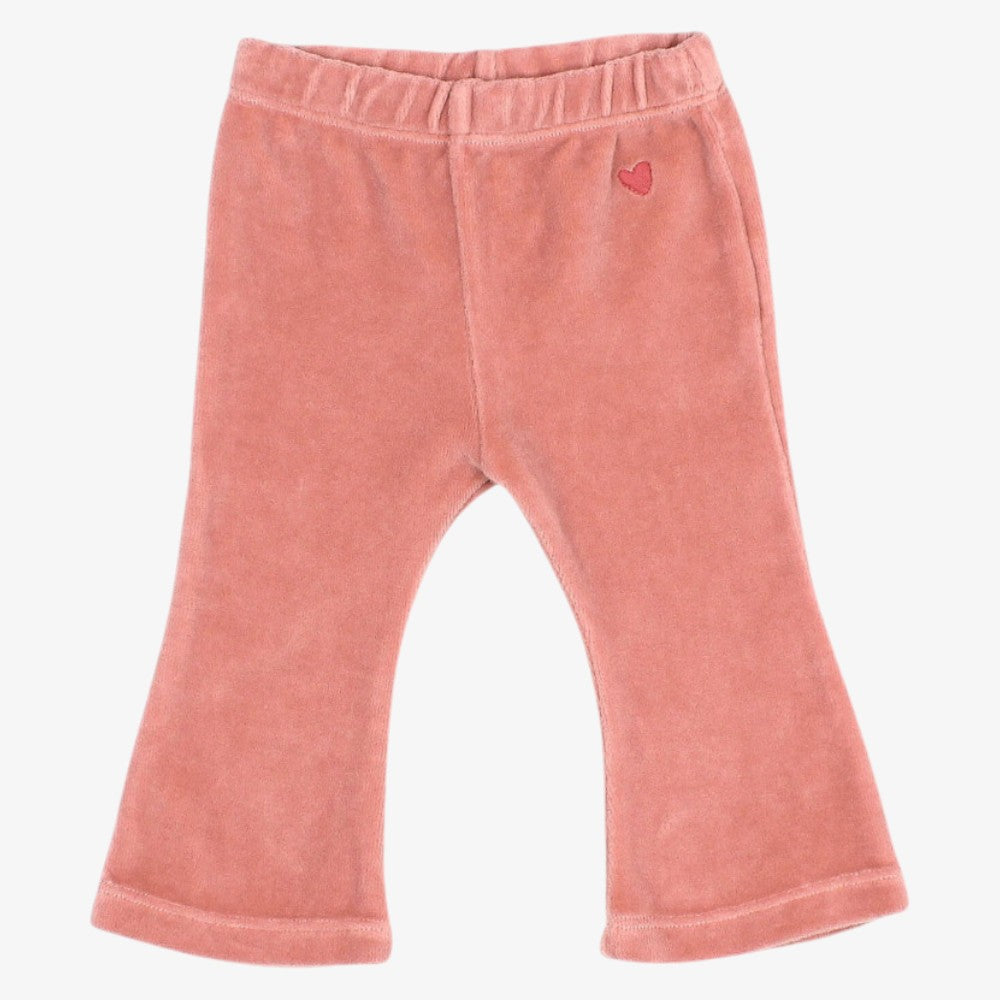 Velvet Sweatshirt And Leggings - Peony