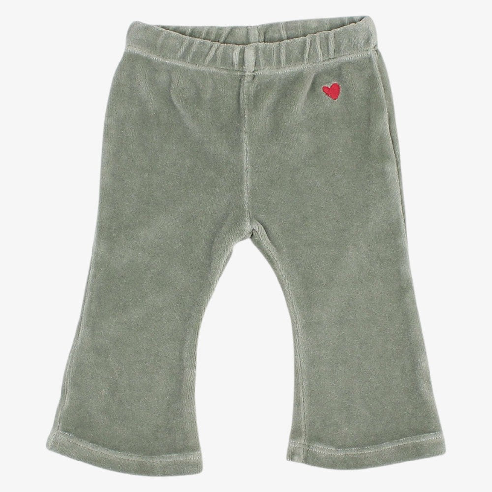 Velvet Sweatshirt And Leggings - Sage Green