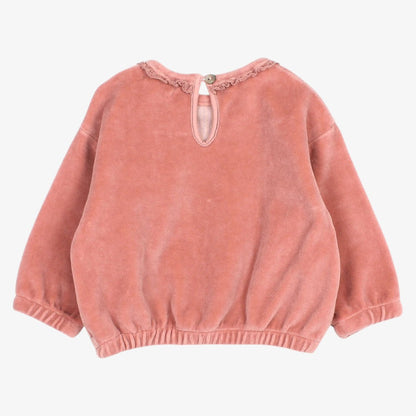 Velvet Sweatshirt And Leggings - Peony