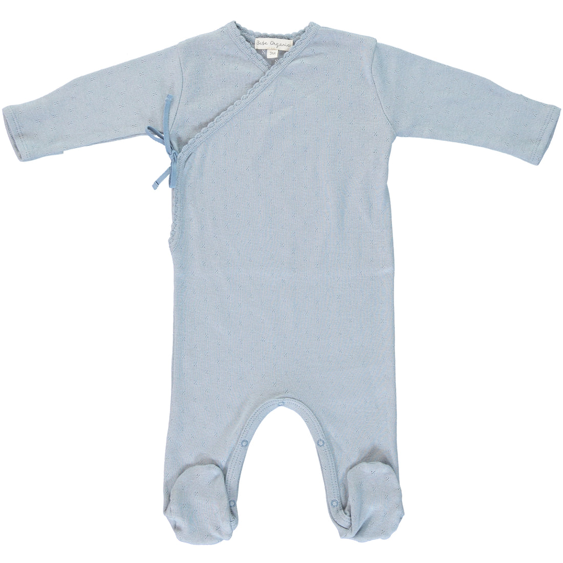 Bebe Wrap Footie - Steel Blue