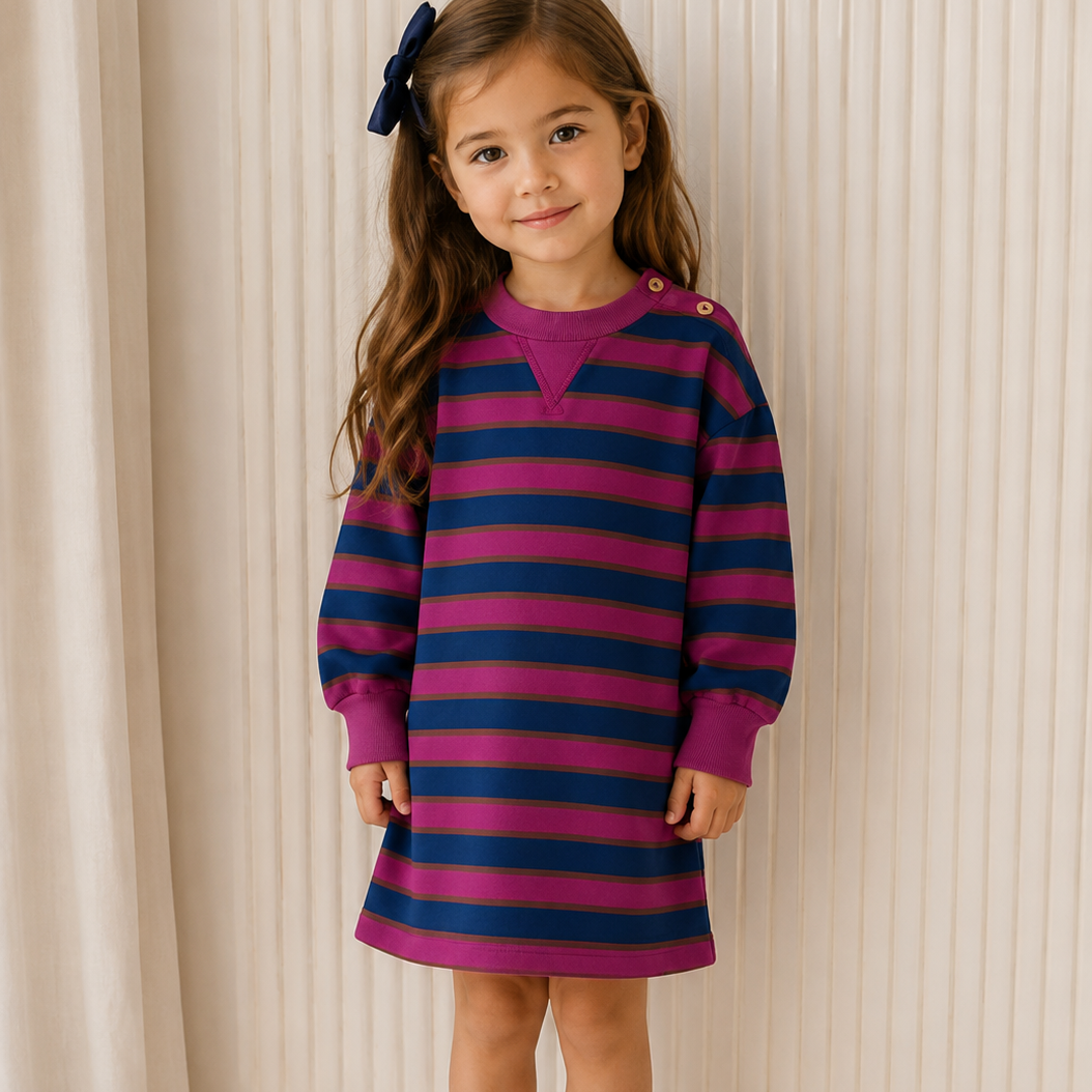 Bisous Dress - Stripe