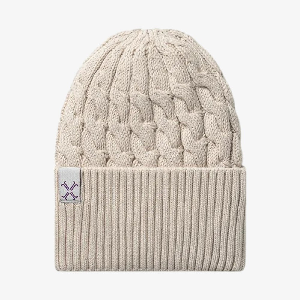 Ubert Braided Cuffed Beanie - Shell