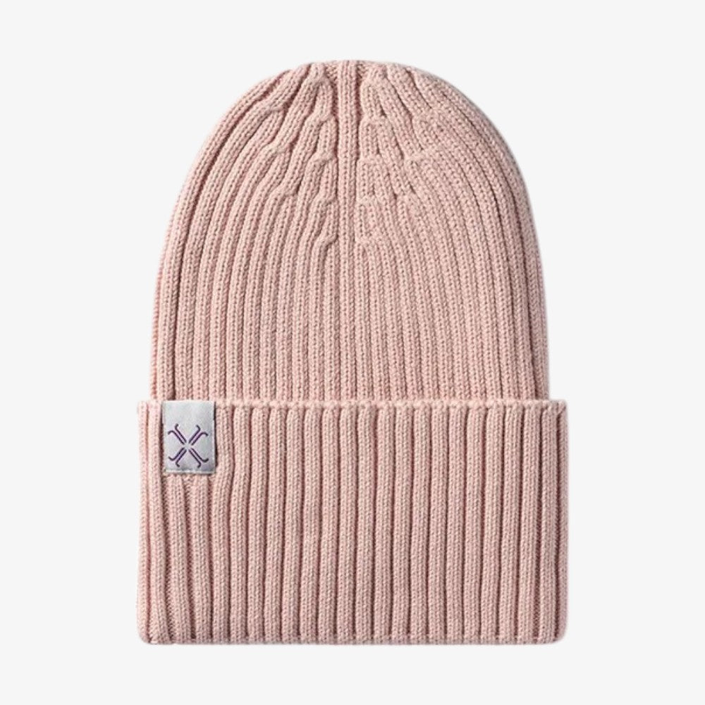 Ribbed Cuffed Beanie - Blush