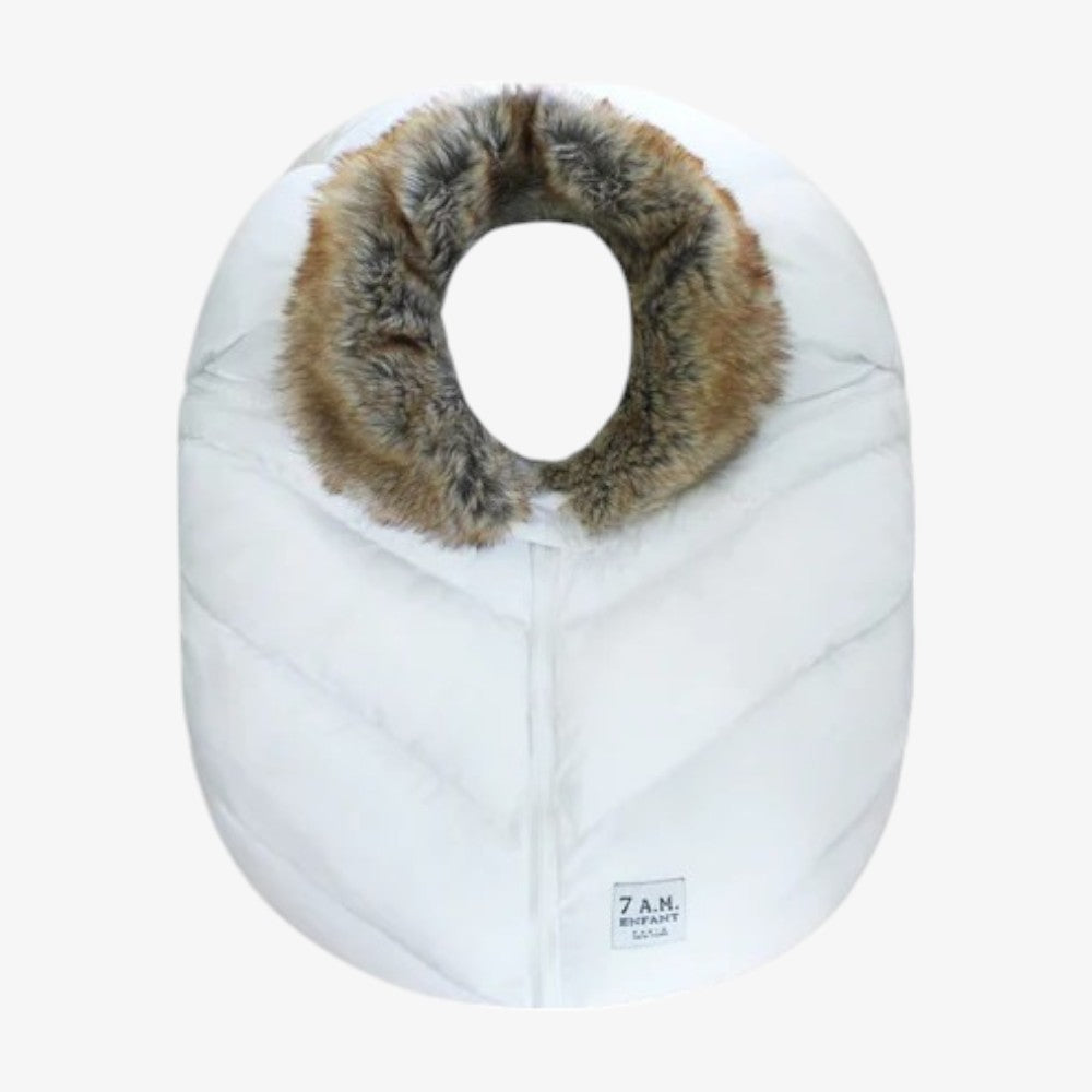 Car Seat Cacoon Tundra - White Faux Fur