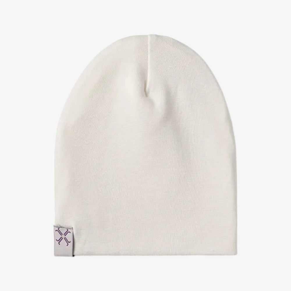 Winter Knit Beanie - Natural White