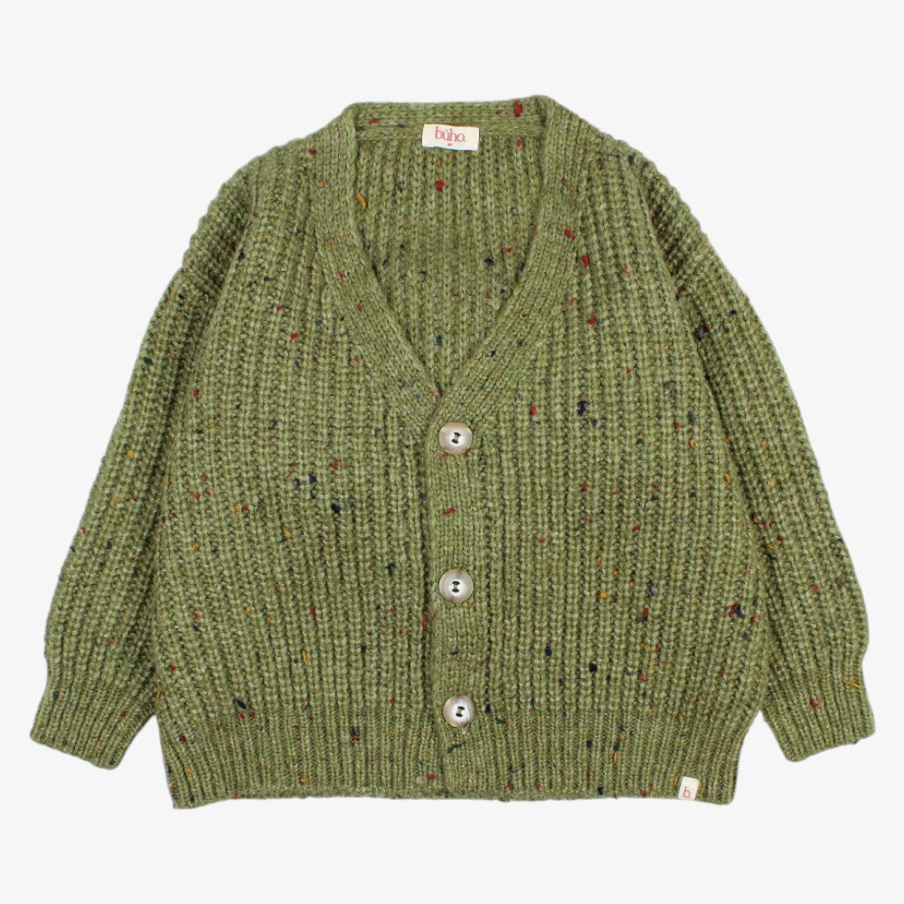 Button Cardigan - Green