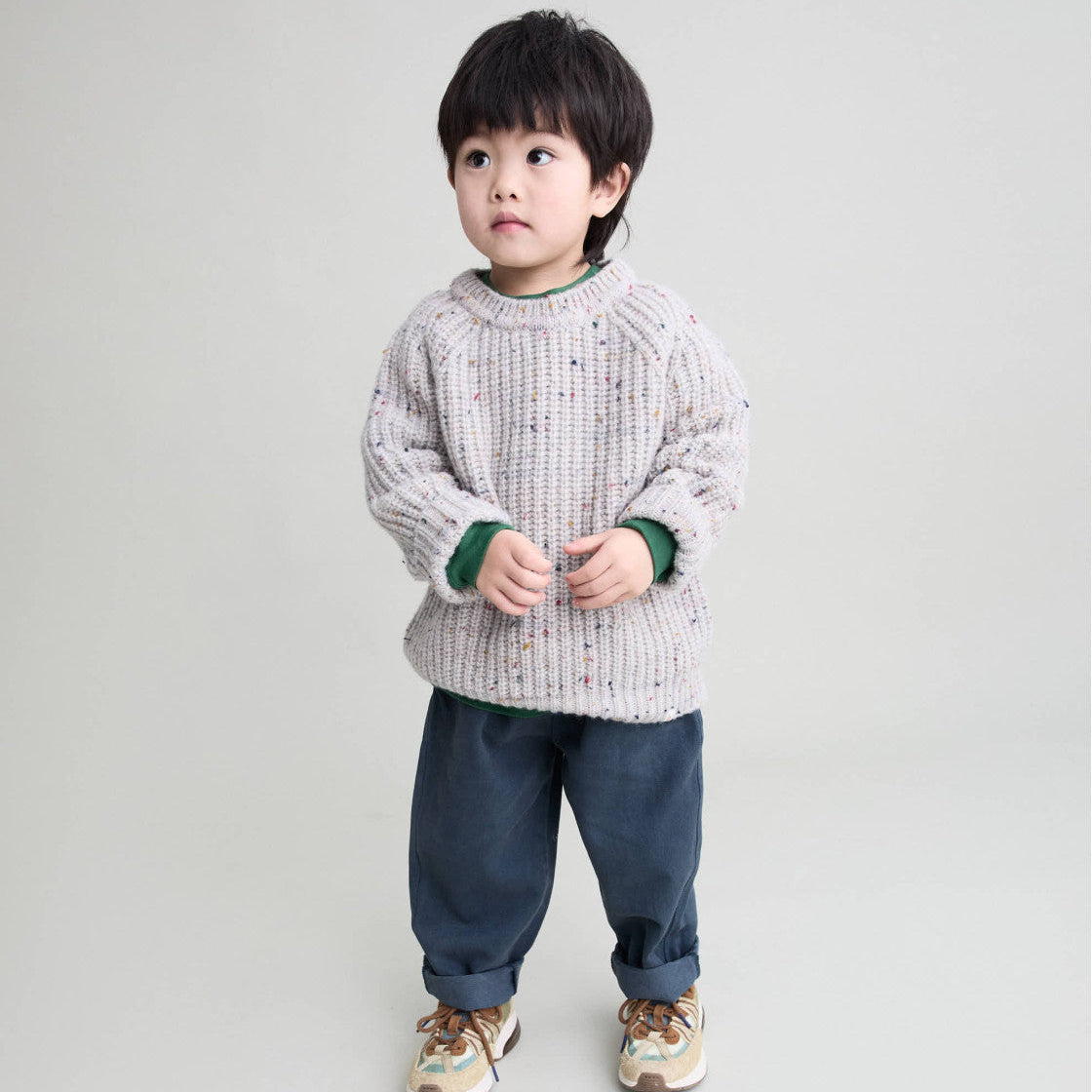 Wool Sweater - Pearl Grey