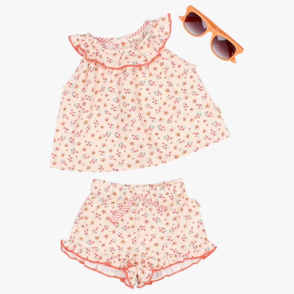 Picnic Blouse And Bloomer - Coral