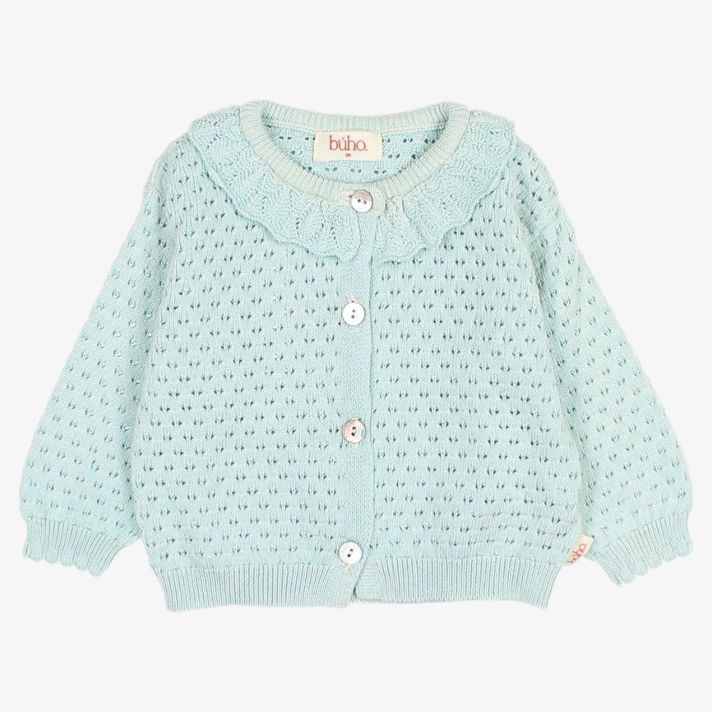 Knit Cardigan - Aqua