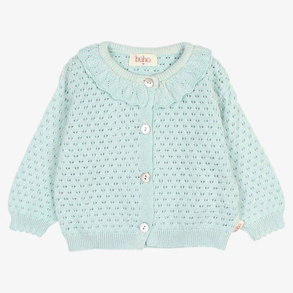 Knit Cardigan - Aqua