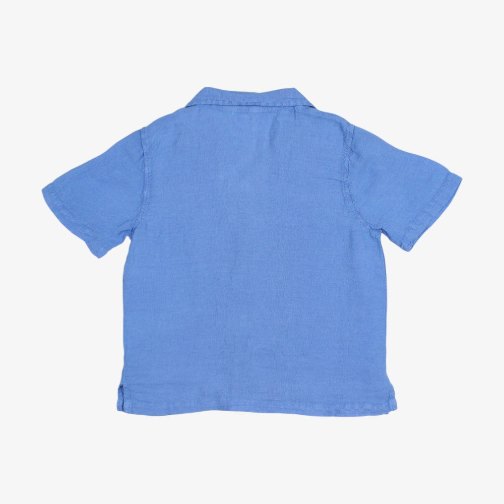 Linen Bermuda - Ocean Blue
