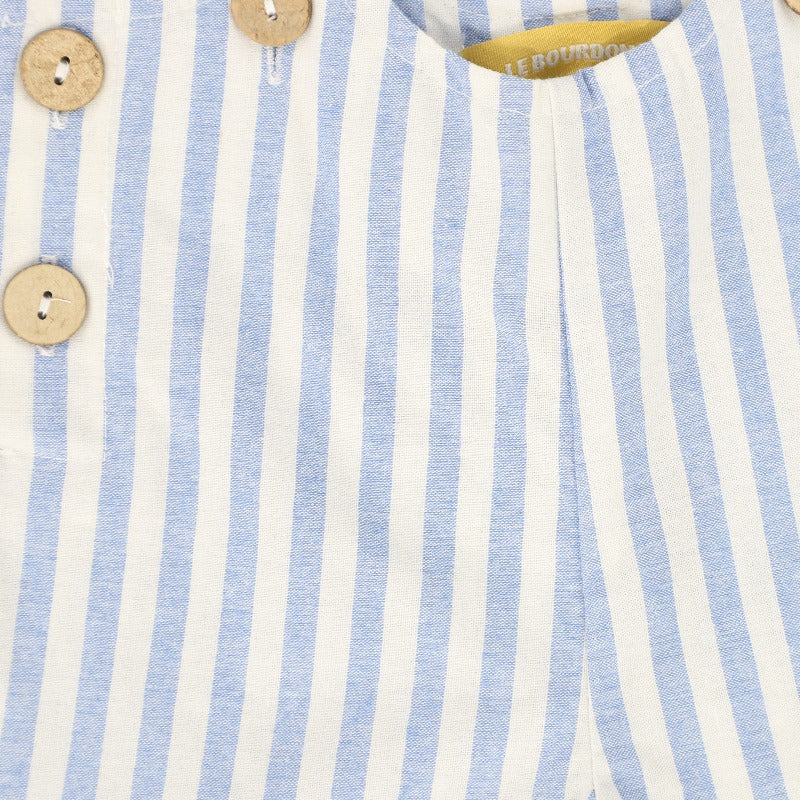 Linen Overalls - Stripe