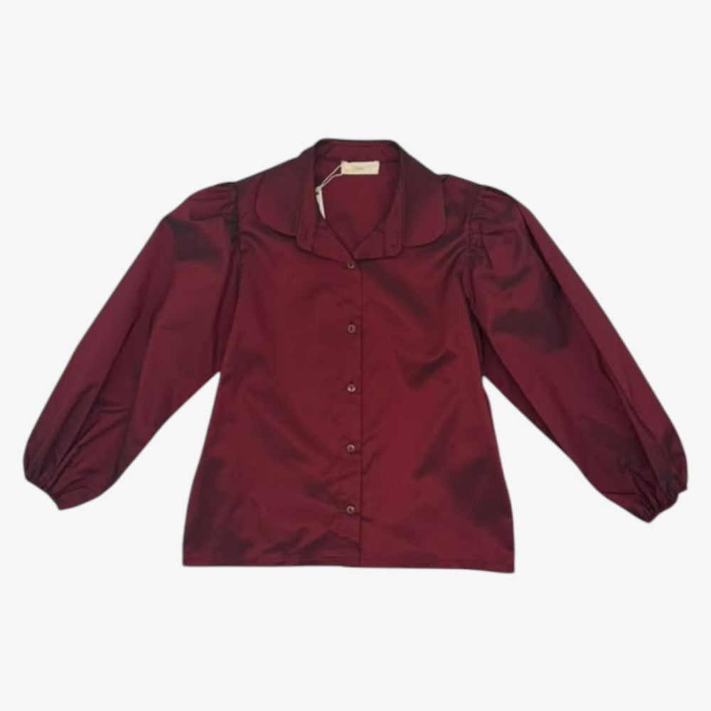 Collar Shirt - Burgundy