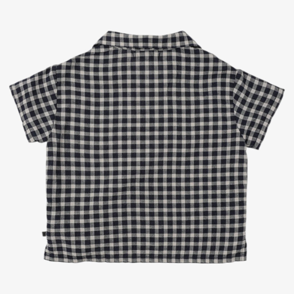 Dou Check Shirt - Navy