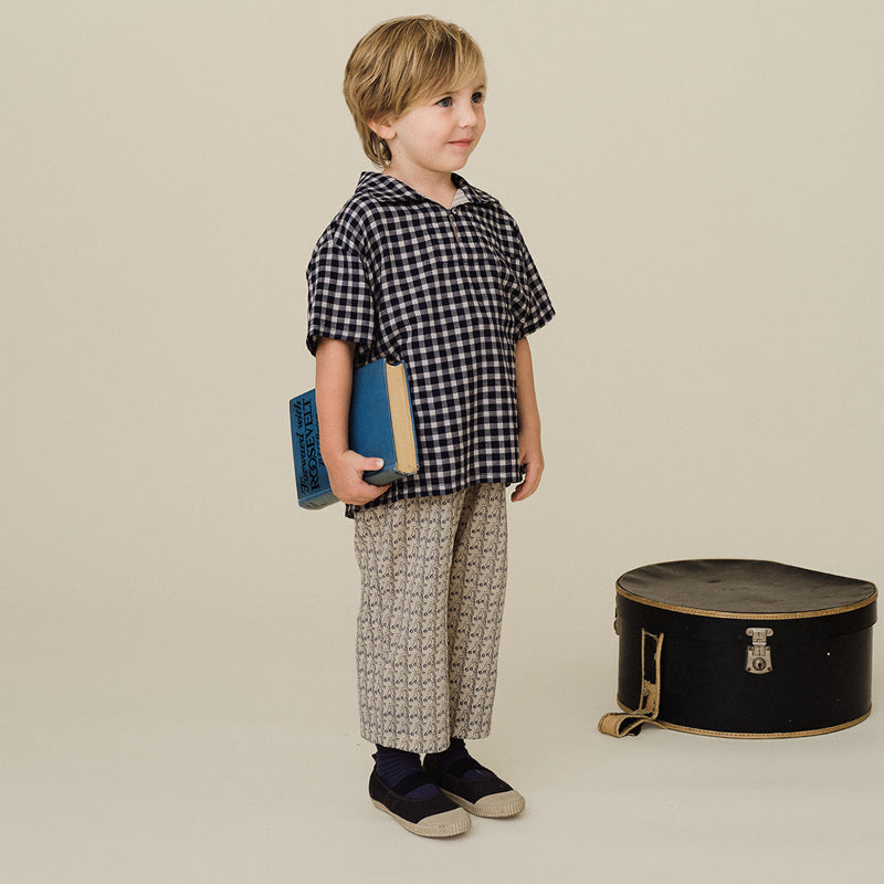 Dou Check Shirt - Navy