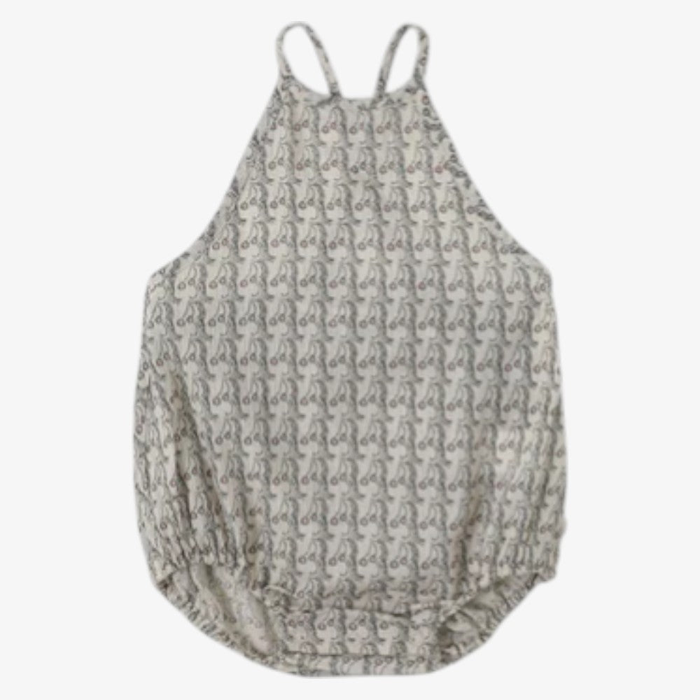 Cherry Dot Romper - Pink