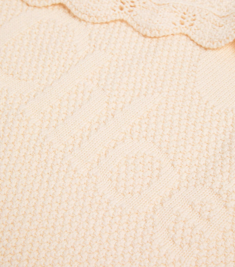 Chloe Knit Blanket - Ivory