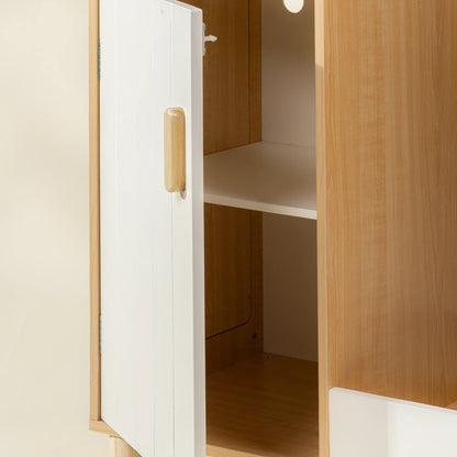 Wooden Play Wardrobe - Natural