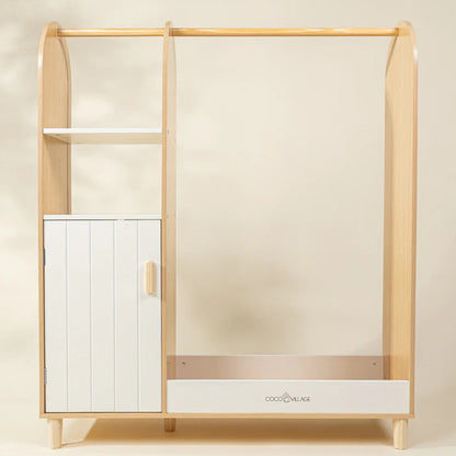 Wooden Play Wardrobe - Natural