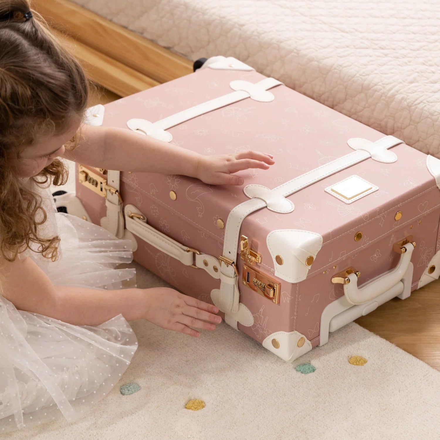 Leather Carry on Suitcase - Ballerina