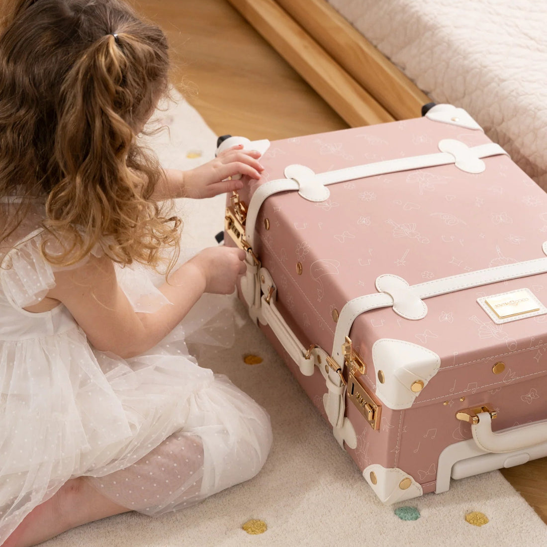 Leather Carry on Suitcase - Ballerina