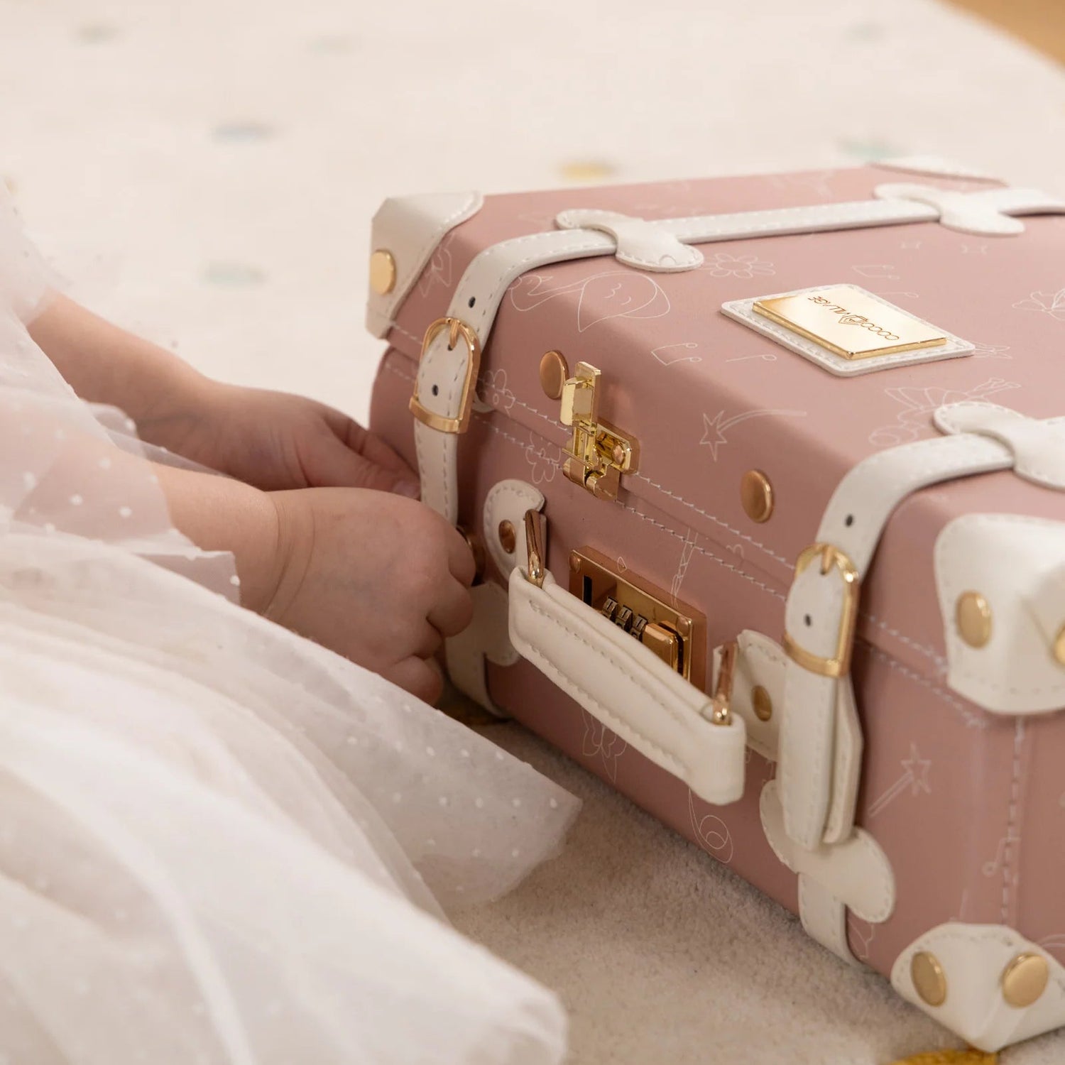 Leather Play Suitcase - Ballerina