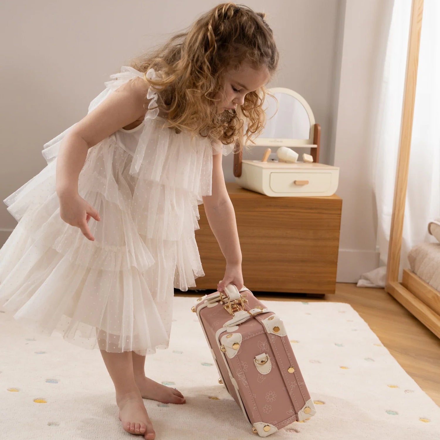 Leather Play Suitcase - Ballerina