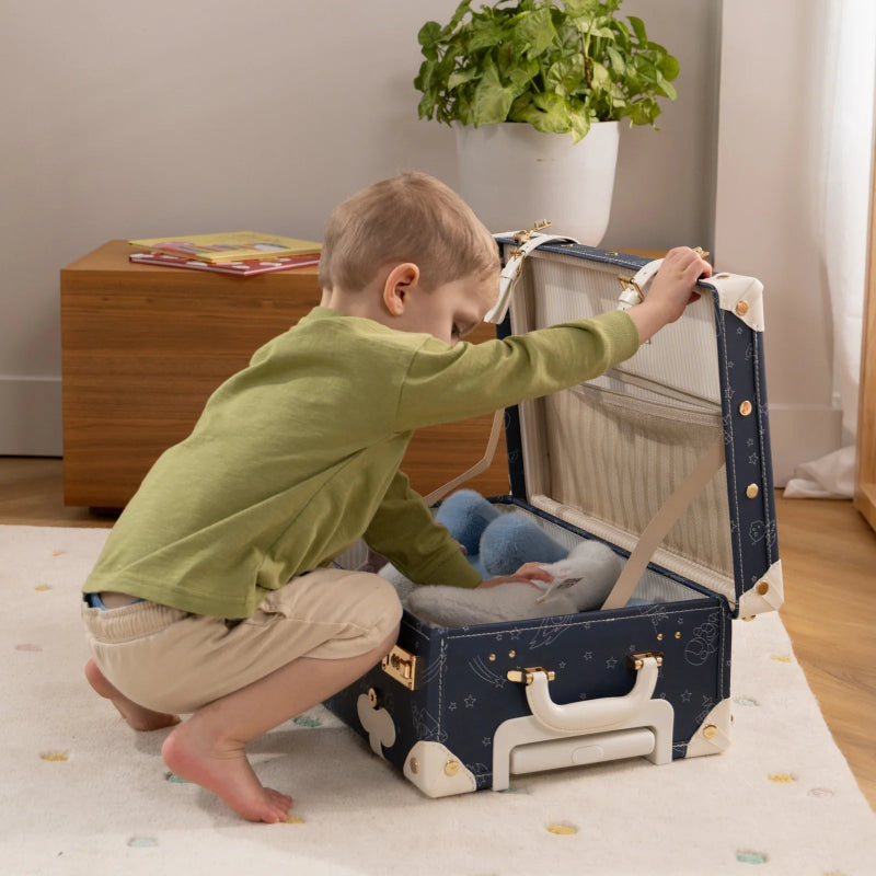 Leather Carry on Suitcase - Space